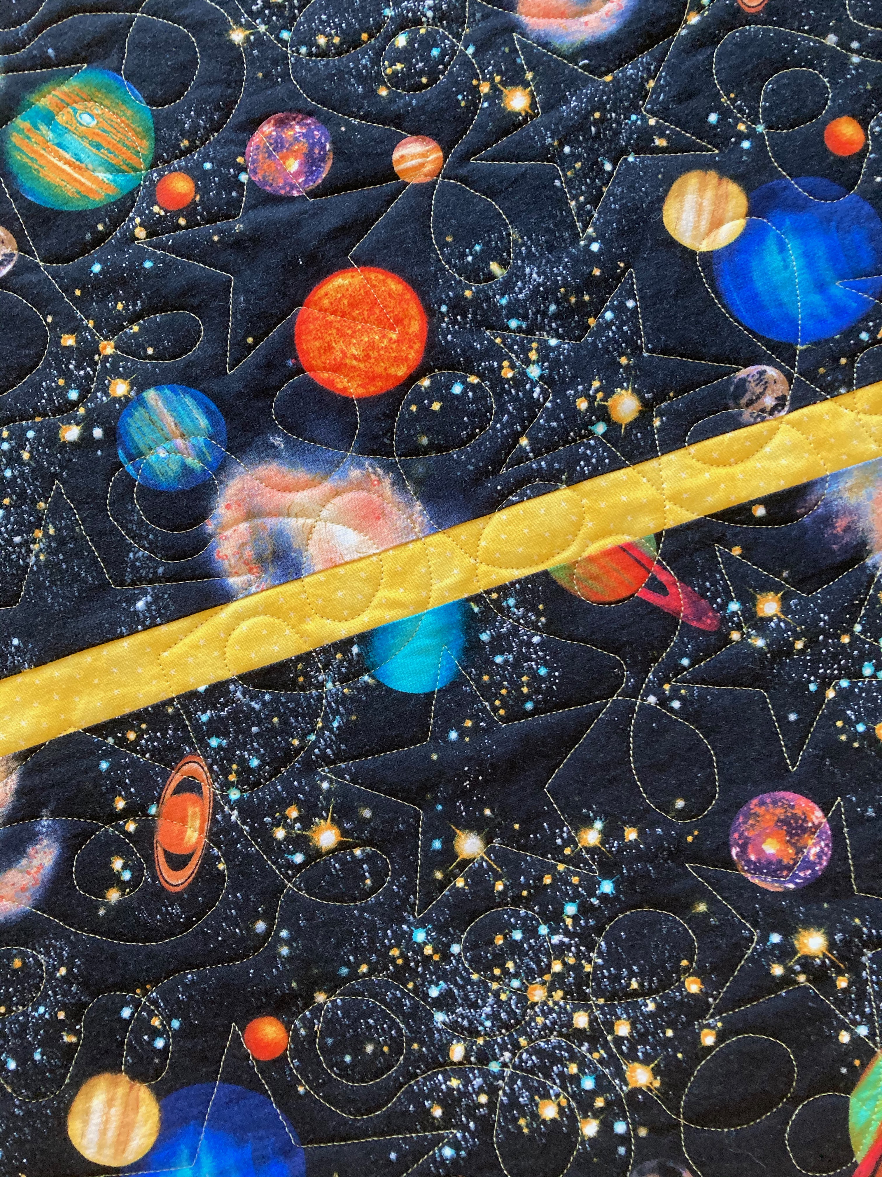 stars and loops longarm quilt pattern